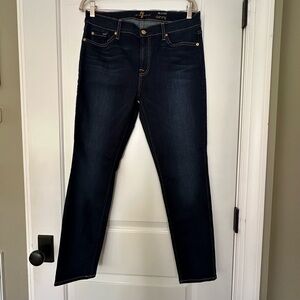 7 For All Mankind • The Ankle Skinny - Dark Blue • 32